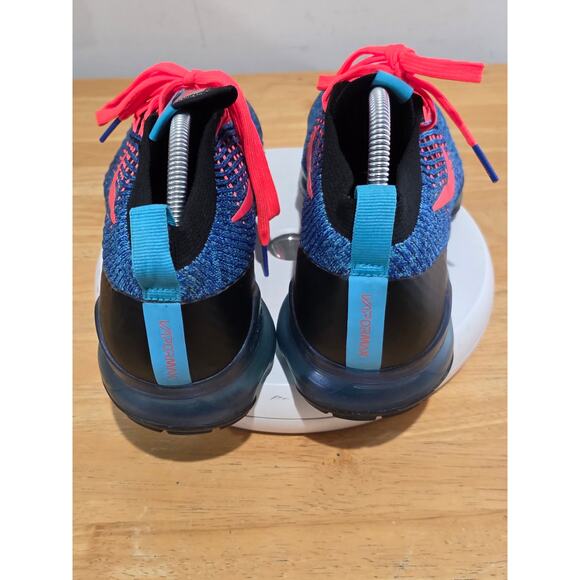 Nike Air VaporMax Flyknit 3 Blue Black Hot Pink Running Shoes Sneakers - Picture 4 of 7